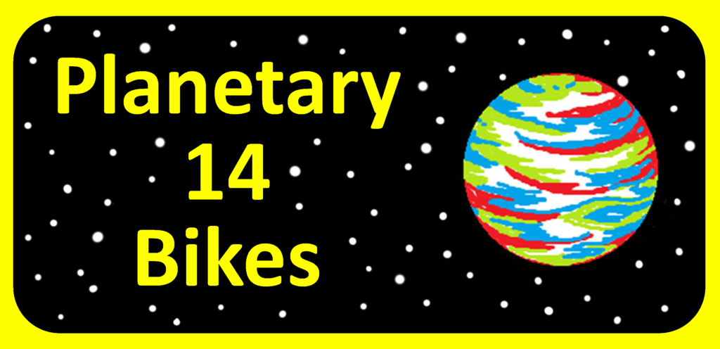 Planetary 14 bikes logo